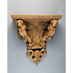 Grande console murale époque Régence XVIII ème siècle