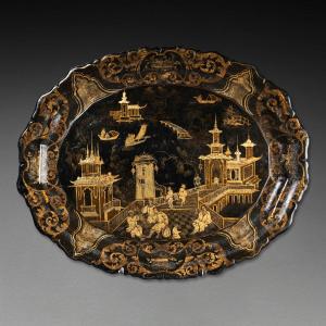 18th-century Venetian Lacquer Tray
