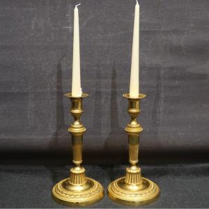 Candlesticks Pair Late 18th Century