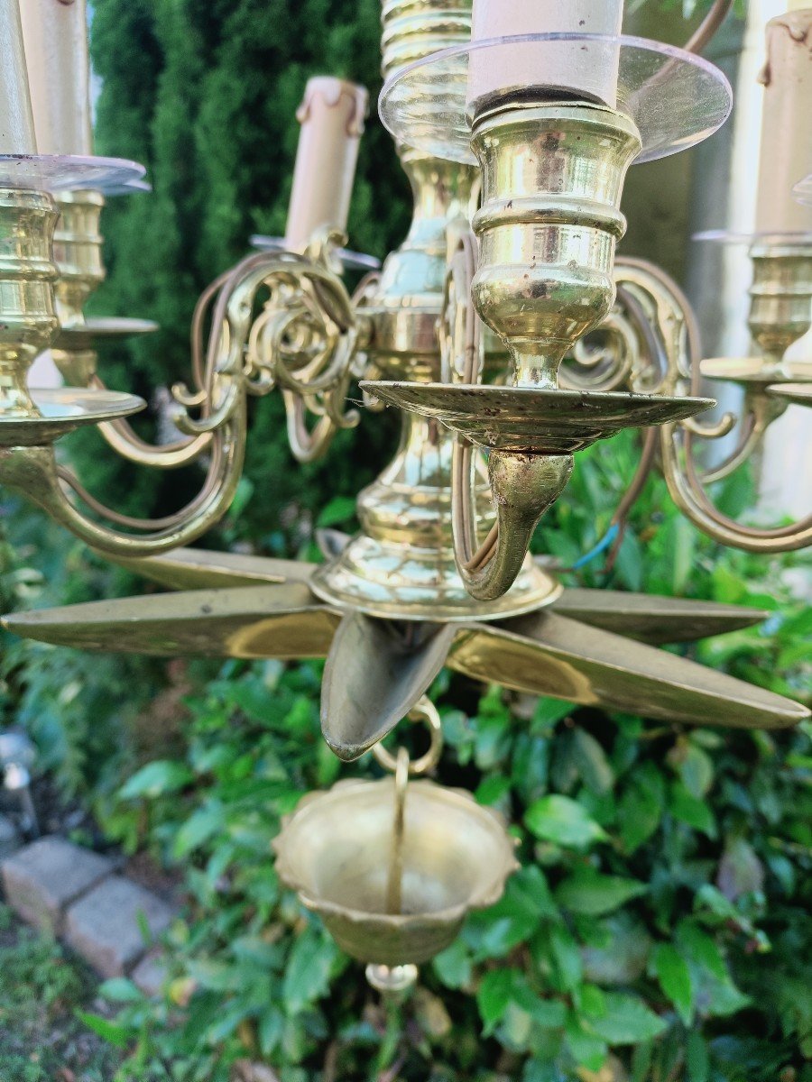 Hebrew Bronze Chandelier-photo-2