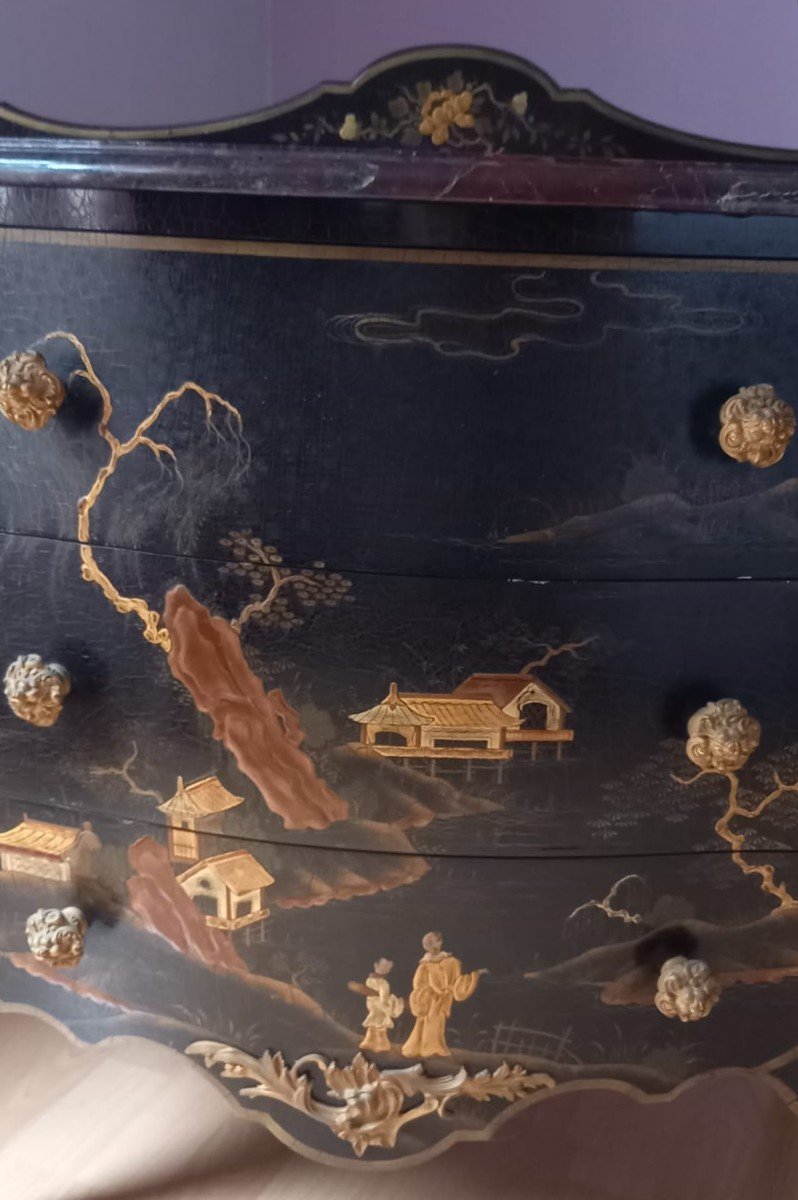 Lacquered Chest Of Drawers From Gv Pillinini-photo-3