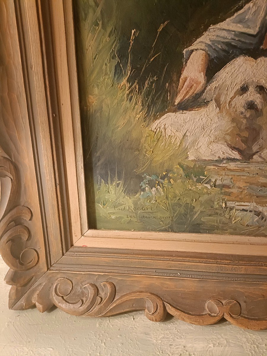 Peinture De Genre Sur Bois -photo-3