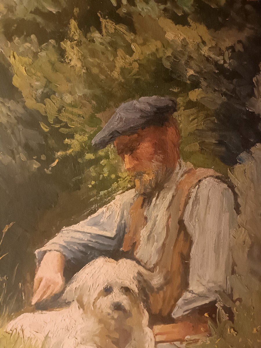 Peinture De Genre Sur Bois -photo-4