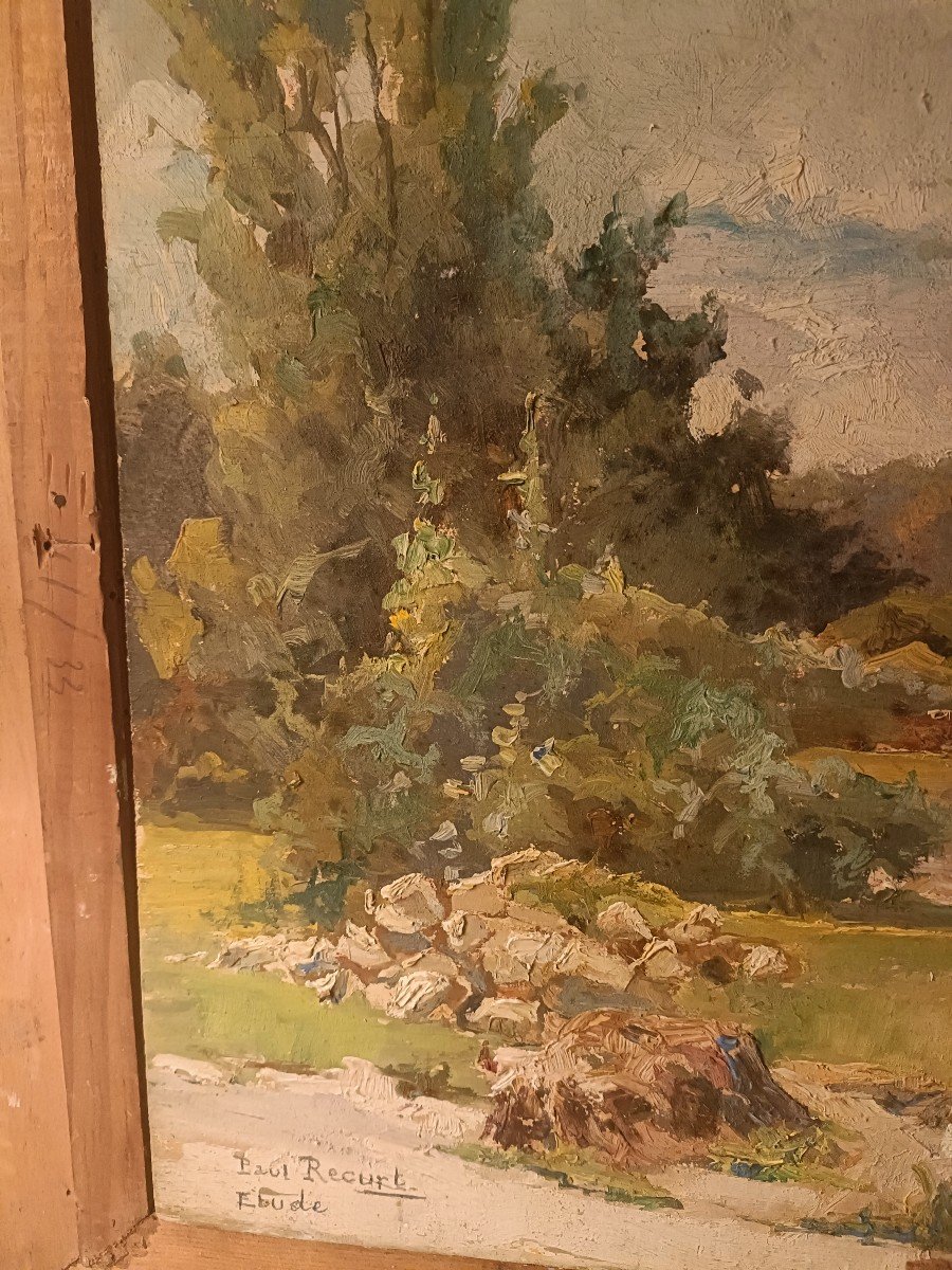 Peinture De Genre Sur Bois -photo-2