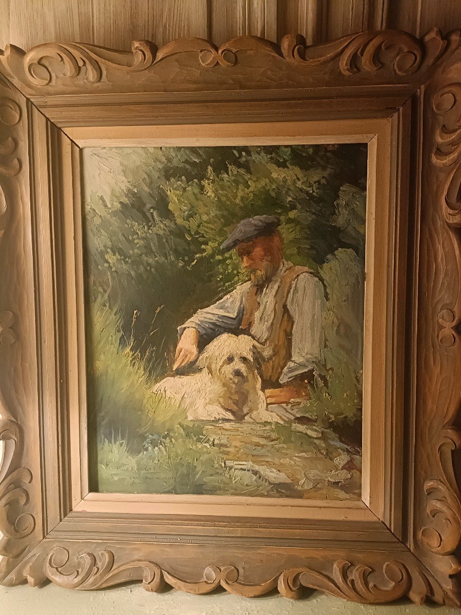 Peinture De Genre Sur Bois 