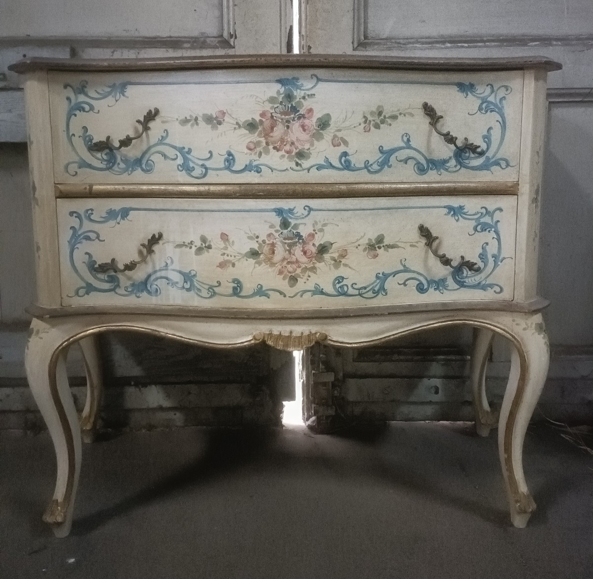 Commode peinte Italie circa 1950