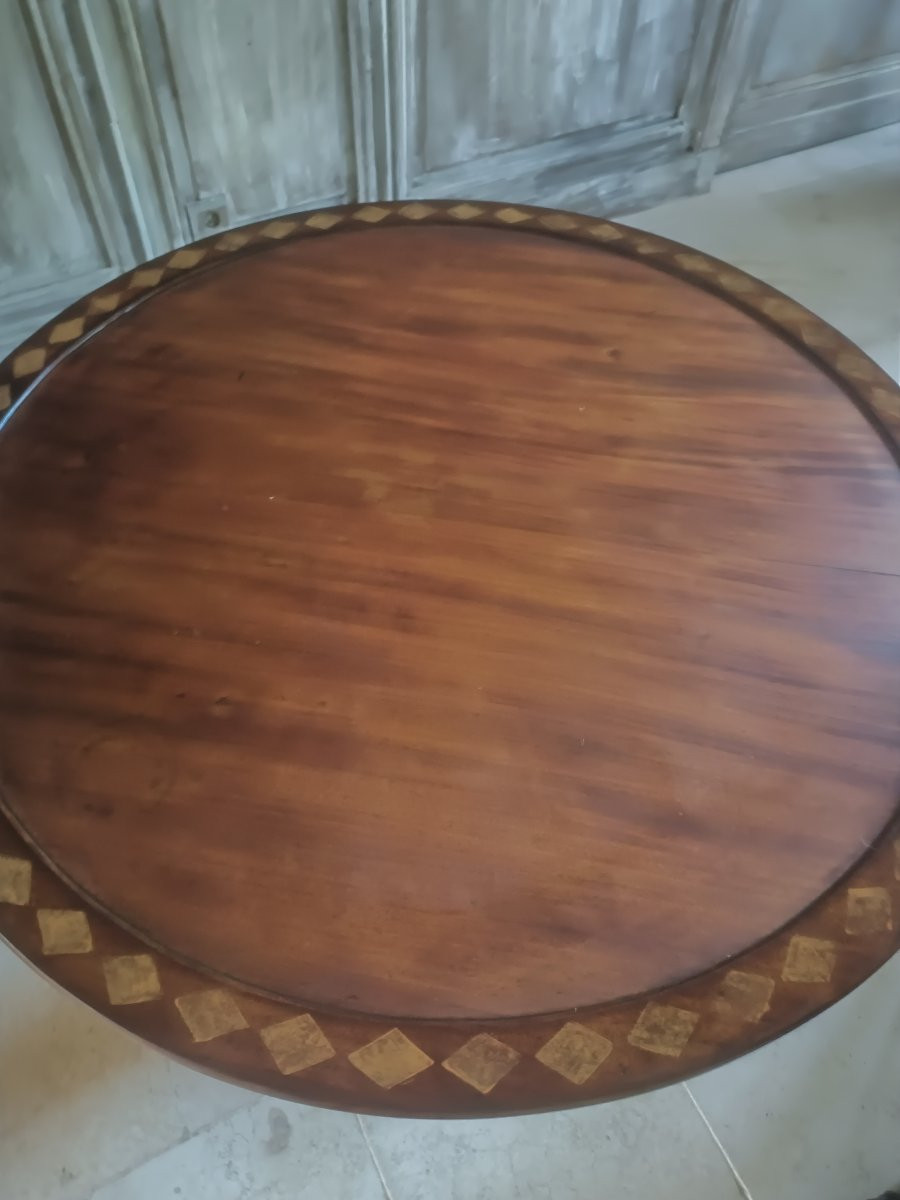 Empire Tilting Mahogany Pedestal Table -photo-3