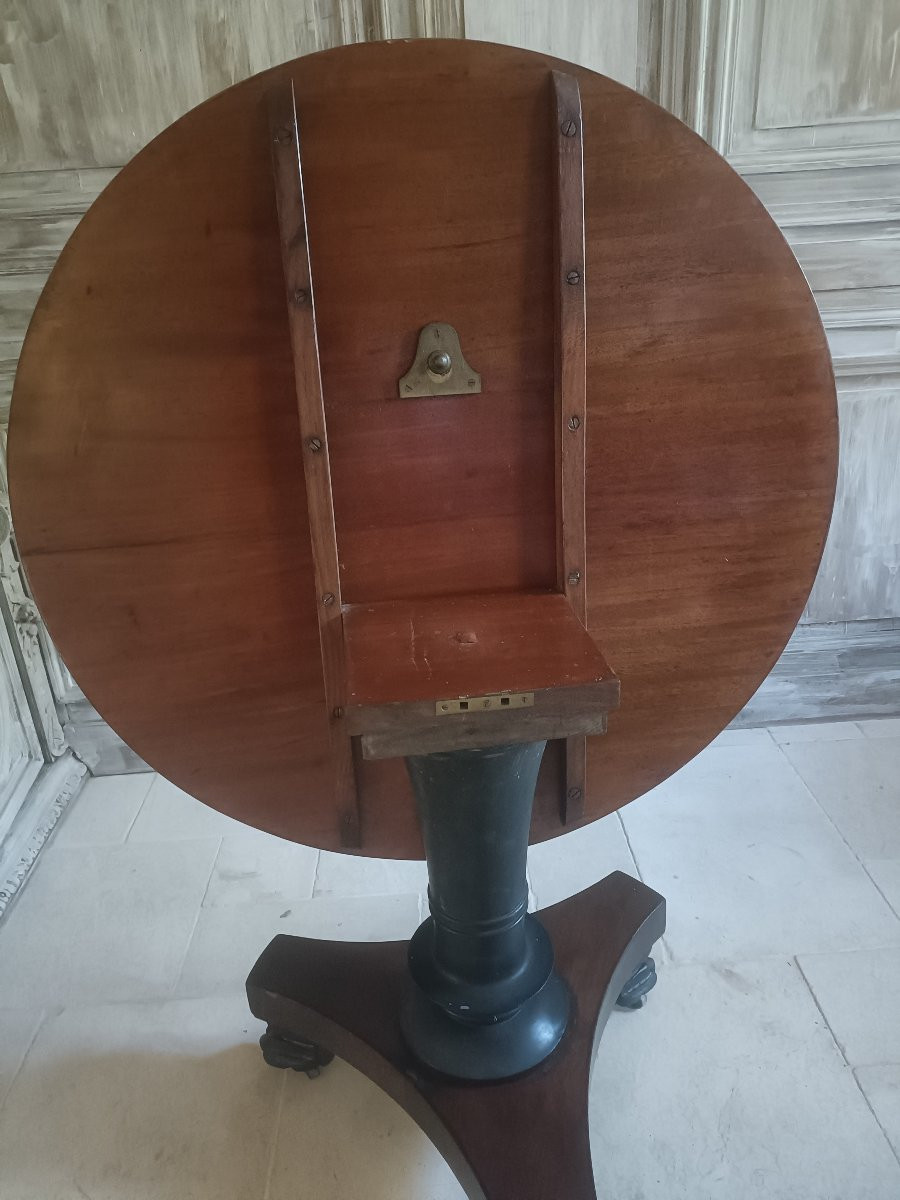 Empire Tilting Mahogany Pedestal Table -photo-4