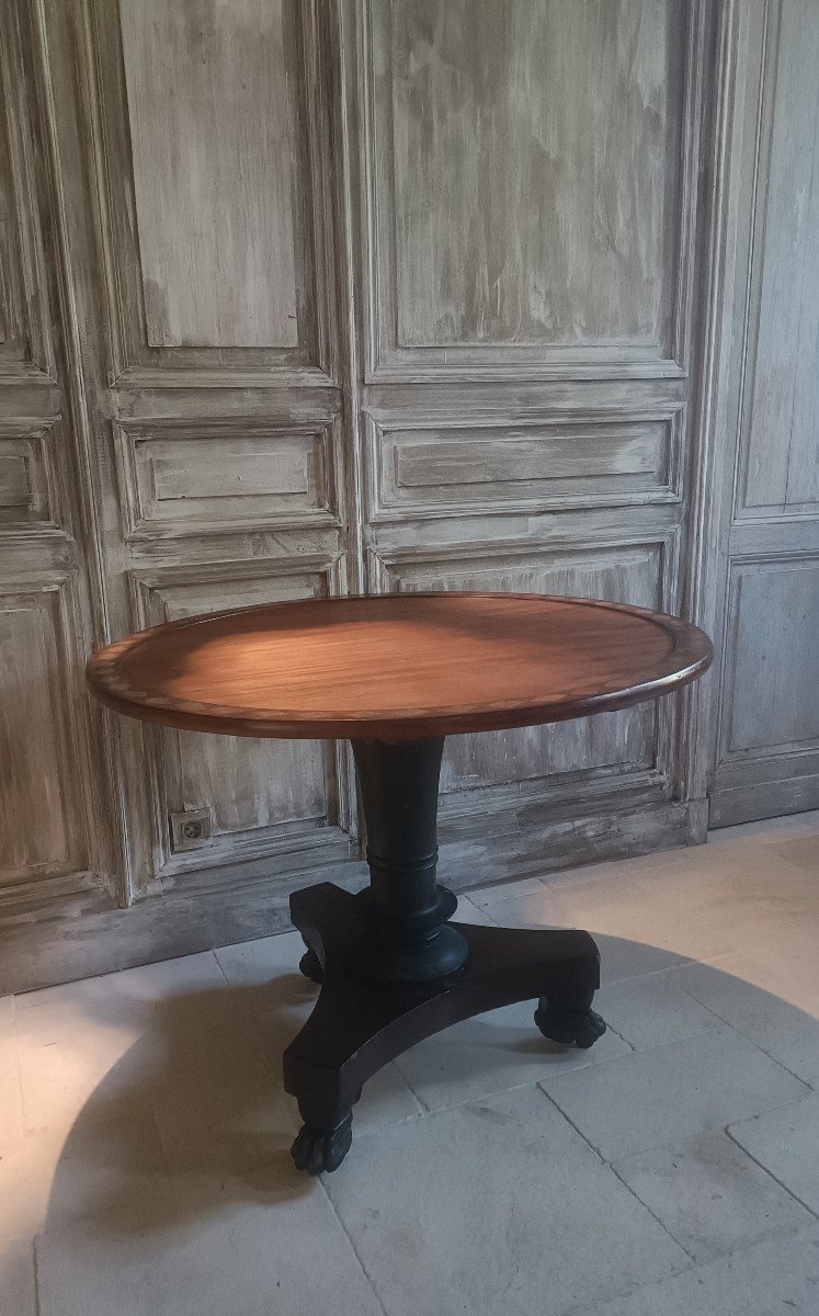 Empire Tilting Mahogany Pedestal Table 