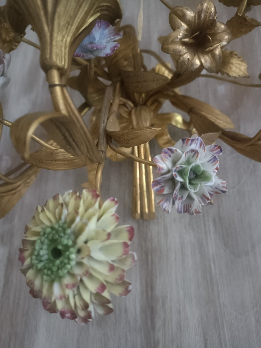 Paire appliques en bronze doré -photo-4