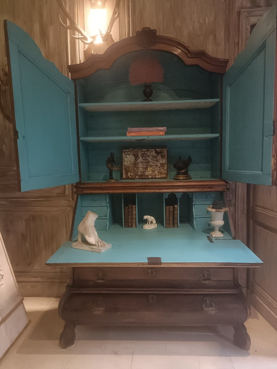 Deux corps scriban hollandais 18em -photo-4