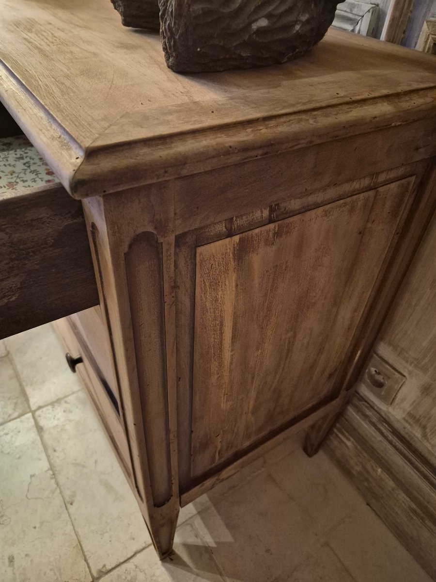 Petite commode en bois brut-photo-2