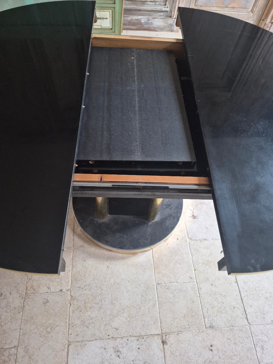 Black Lacquer Dining Table-photo-2