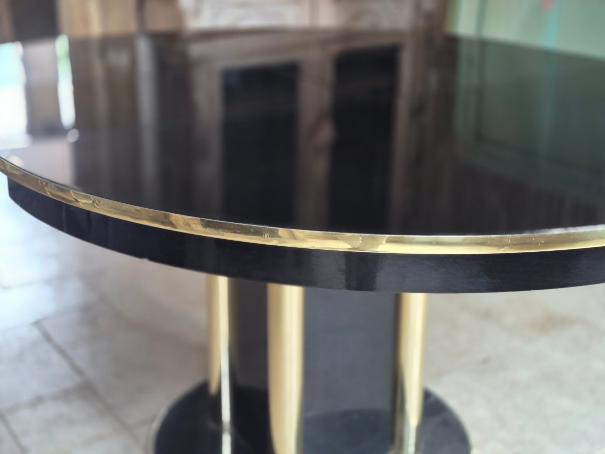 Black Lacquer Dining Table-photo-1