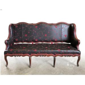 Regency Period Sofa With Wings In Walnut 