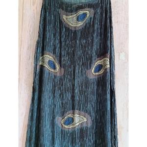 Beaded Silk Chiffon Dress Circa 1930