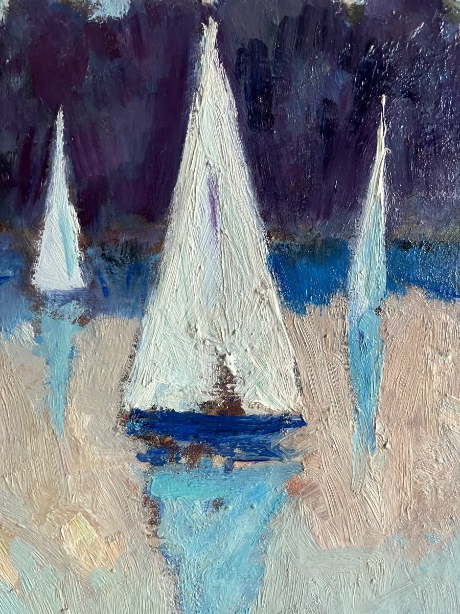 “sailboats In Bénodet” Marie Belmon-photo-3