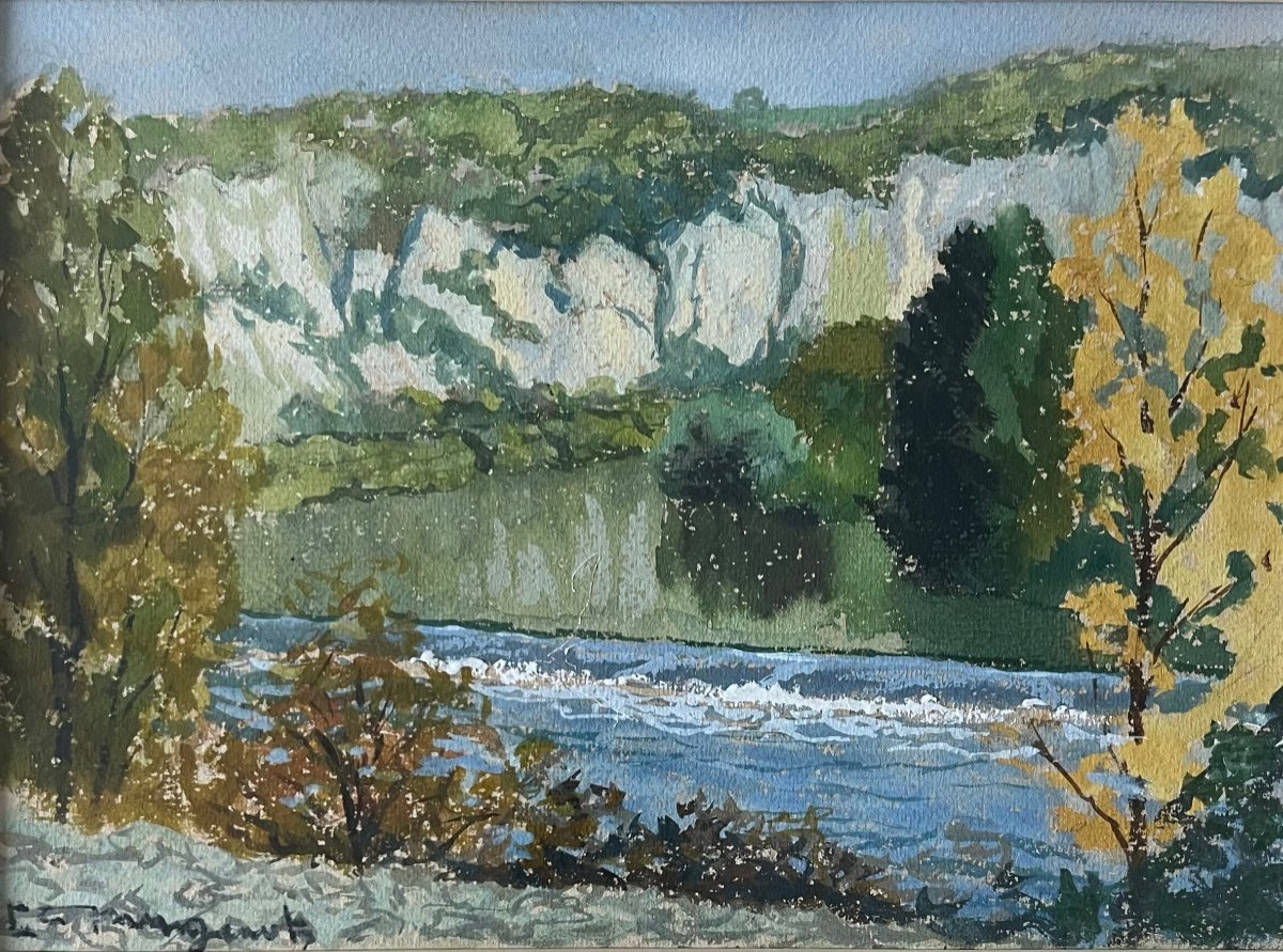 "landscape With Gorges" Emile Mangenot-photo-2