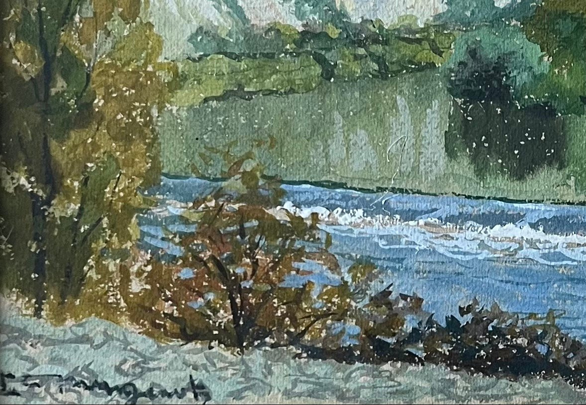 "landscape With Gorges" Emile Mangenot-photo-4