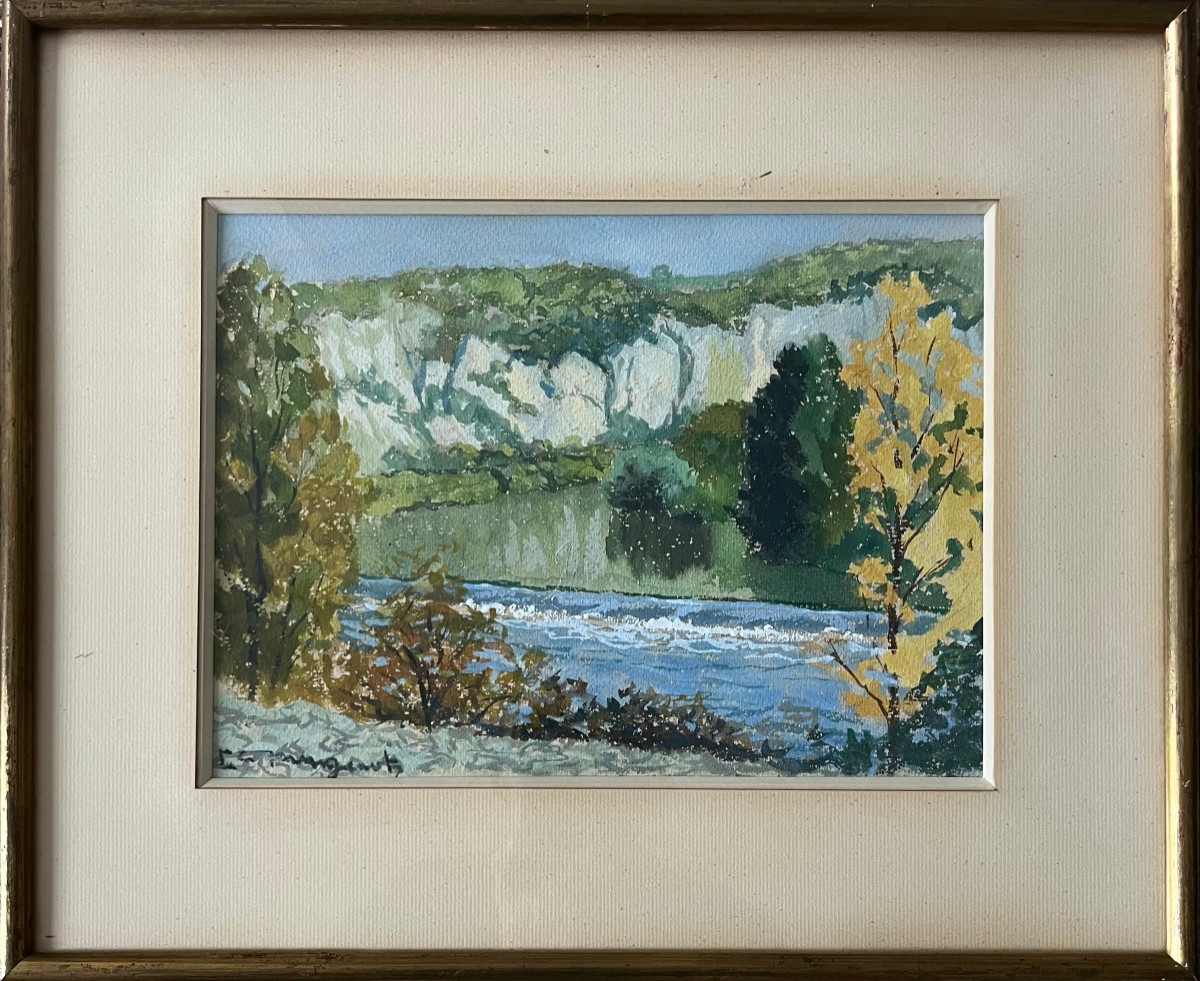 "landscape With Gorges" Emile Mangenot