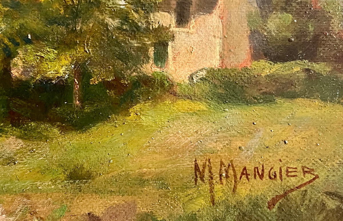 "Paysage de campagne" Marius Mangier-photo-4