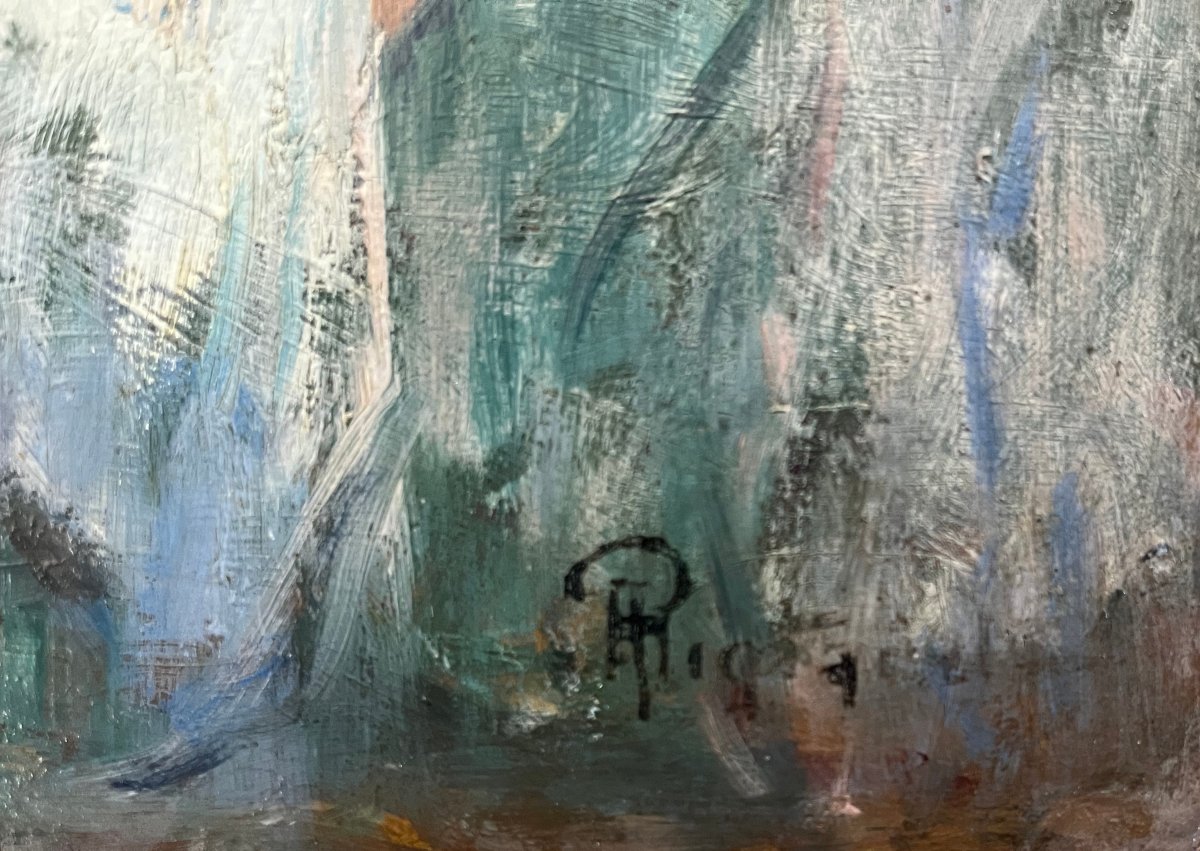 "Venise, enterrement un jour de carnaval" Ecole début 20 ème-photo-1