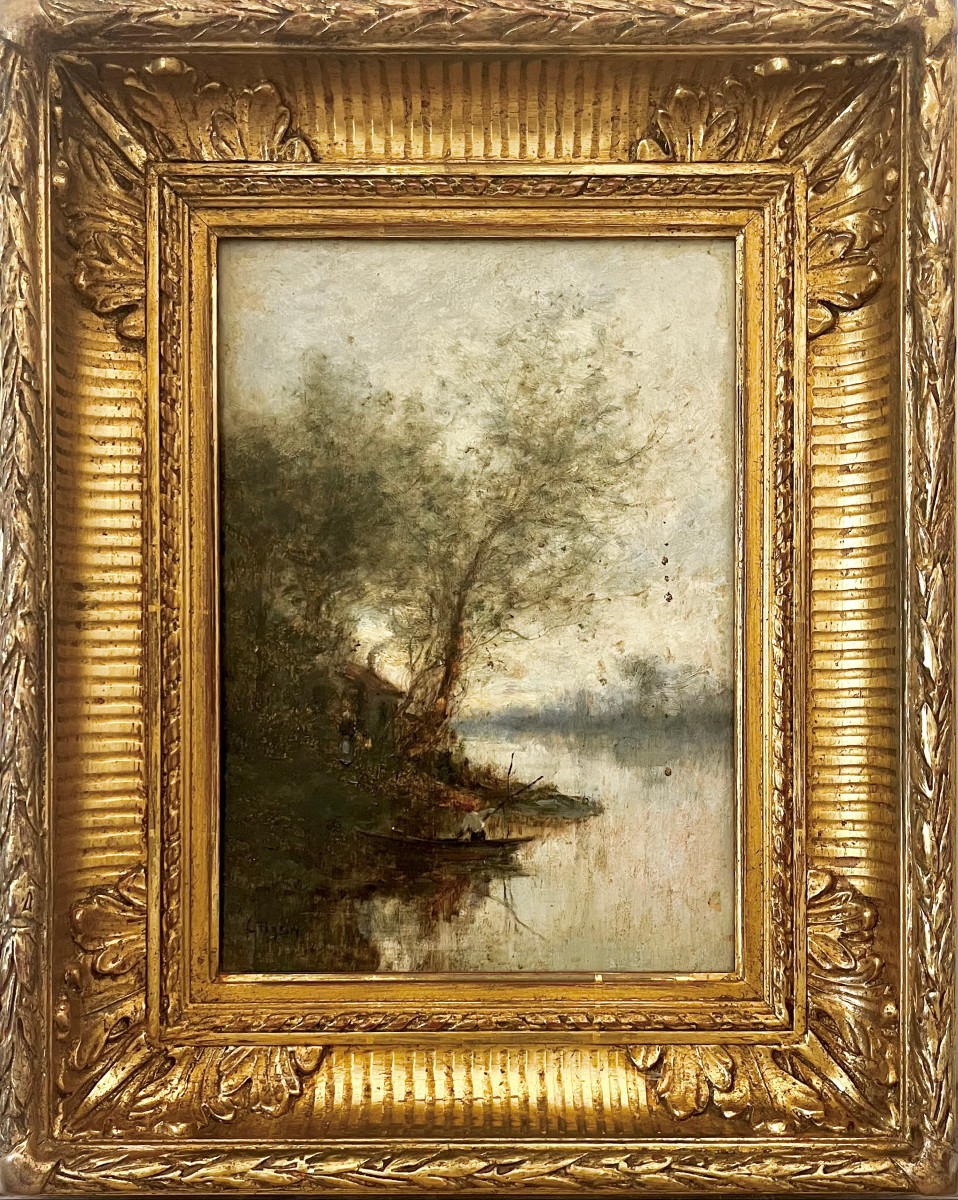 "fischerman By A Pond" Louis Rolin