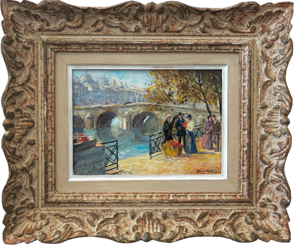 "paris, The Marie Bridge" Henry Mallard