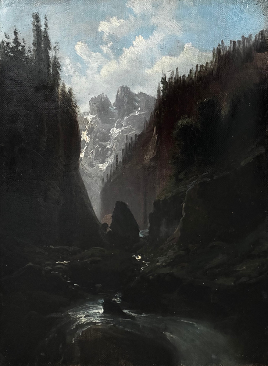 "Torrent en montagne" Ecole 19ème