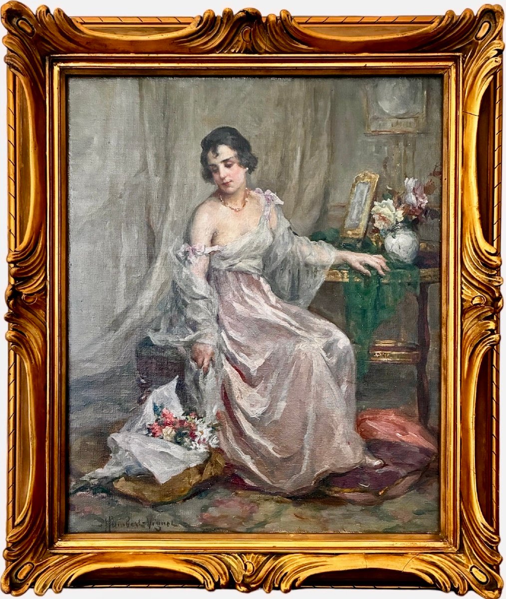 "young Woman In A Negligee" Léonie Humbert-vignot-photo-2