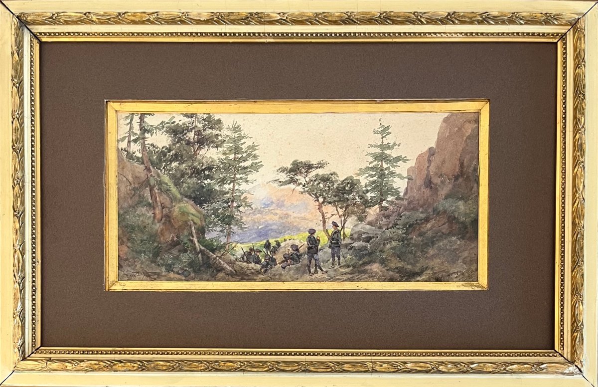 "La halte des chasseurs alpins" Pierre Comba-photo-2