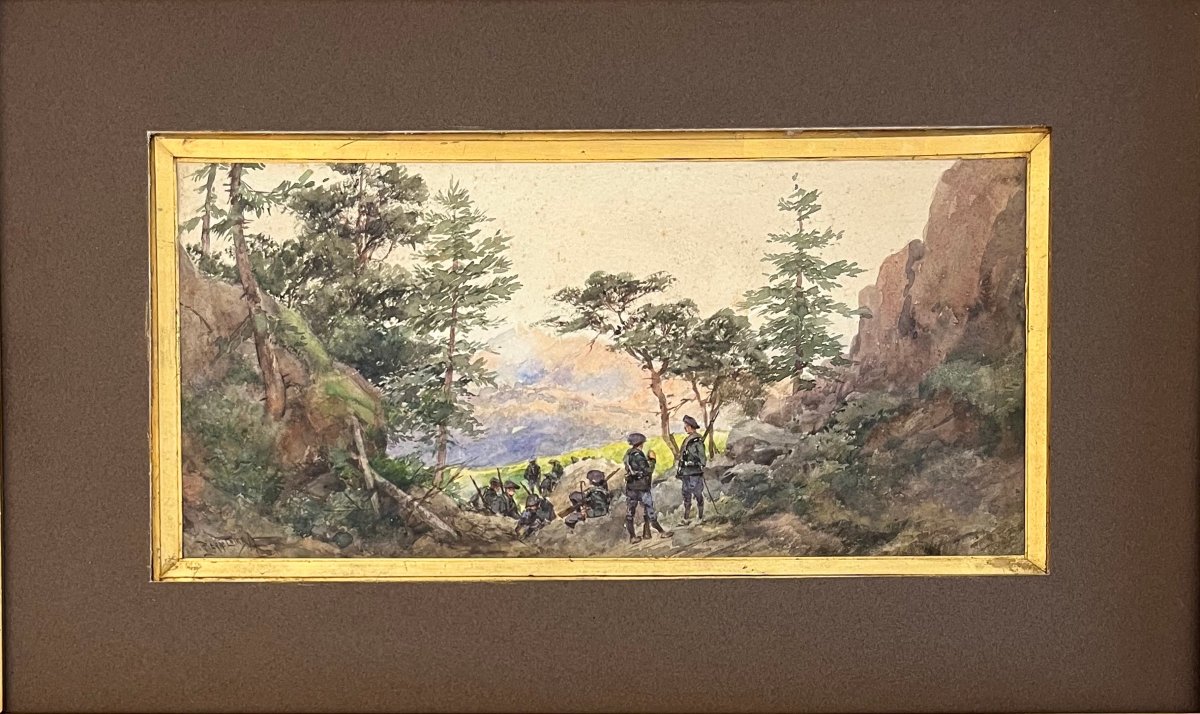 "La halte des chasseurs alpins" Pierre Comba-photo-3
