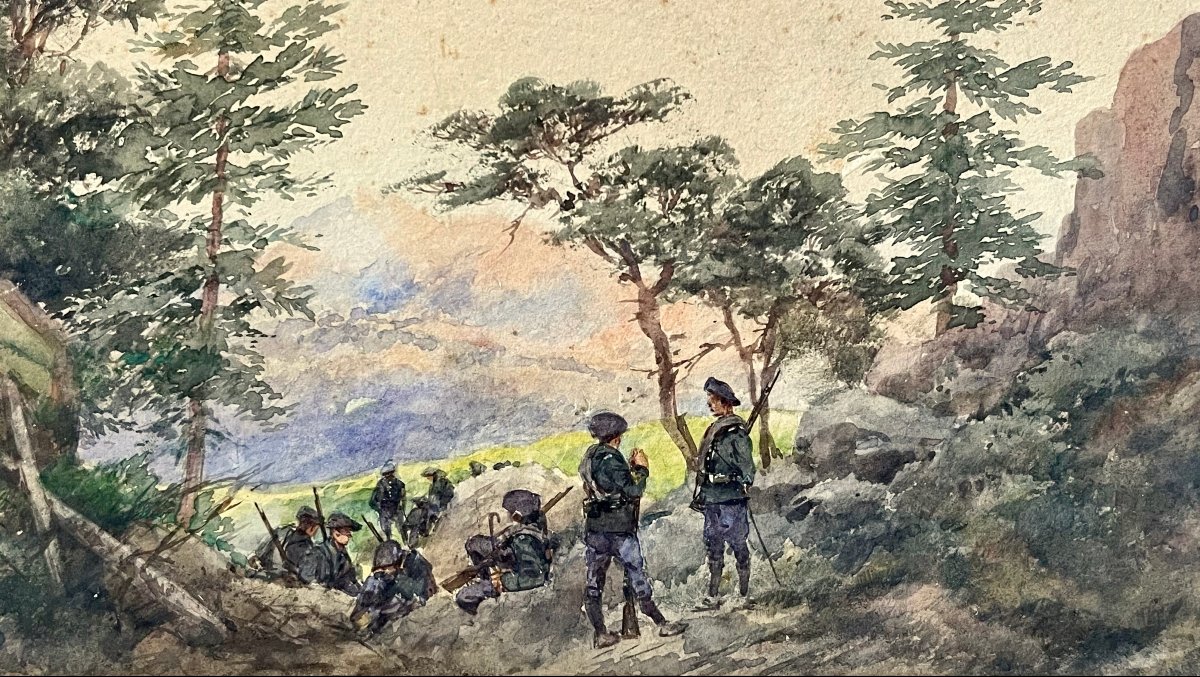 "La halte des chasseurs alpins" Pierre Comba-photo-4