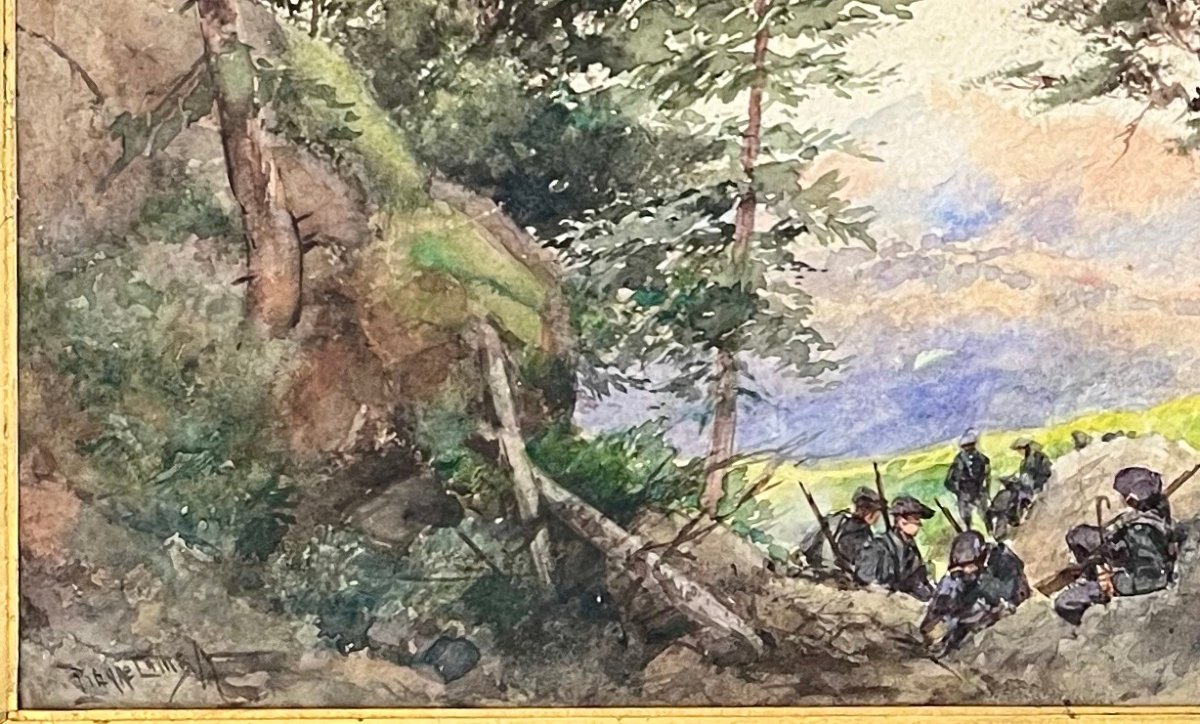 "La halte des chasseurs alpins" Pierre Comba-photo-1