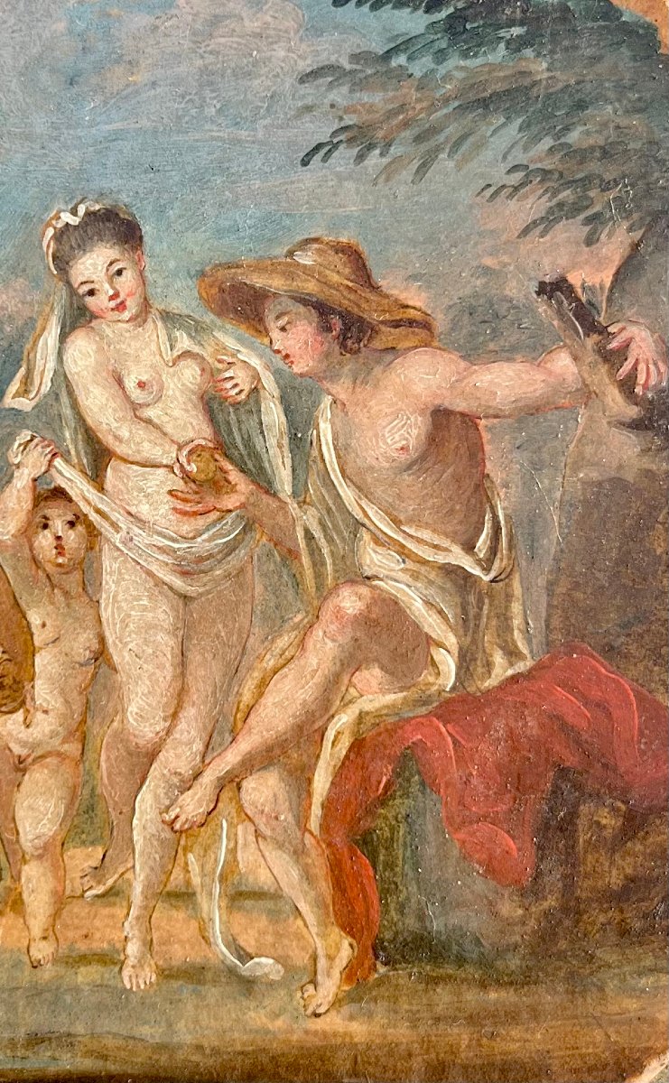 "La dispute des trois déesses" Ec. française 19ème-photo-4