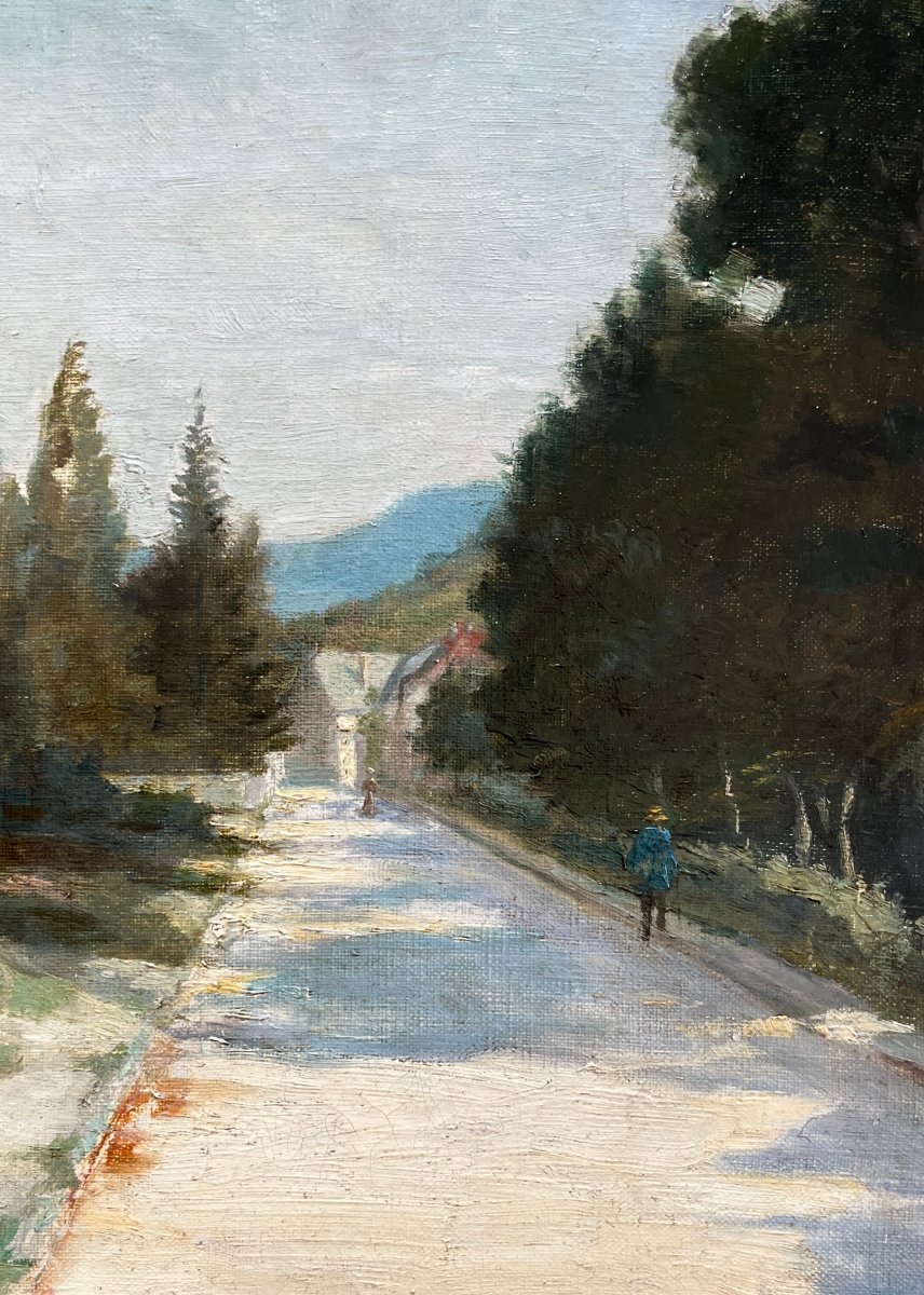 "entrance To A Village In The Dauphiné" By J. Girard-photo-2