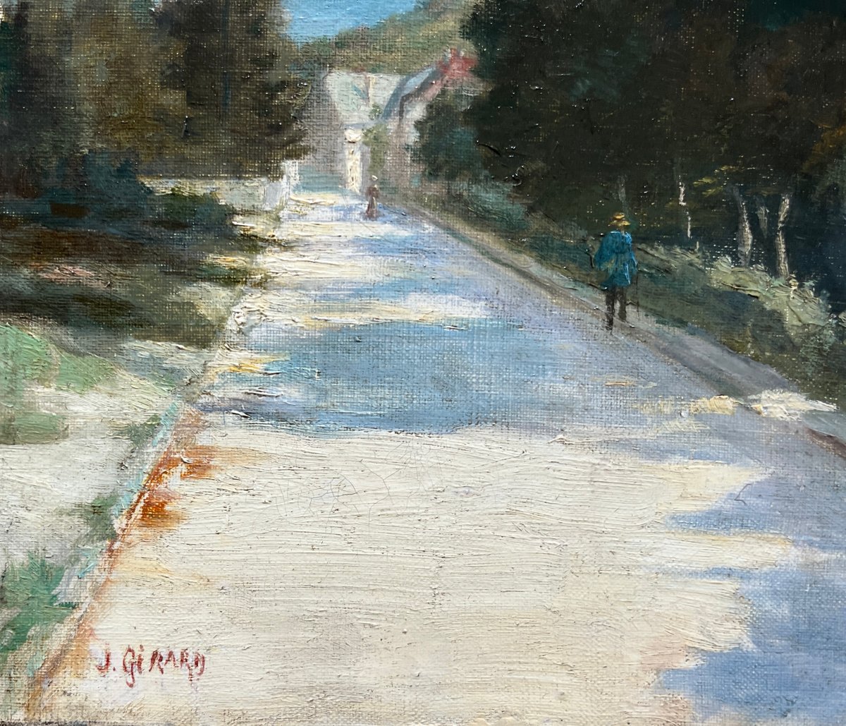 "entrance To A Village In The Dauphiné" By J. Girard-photo-3