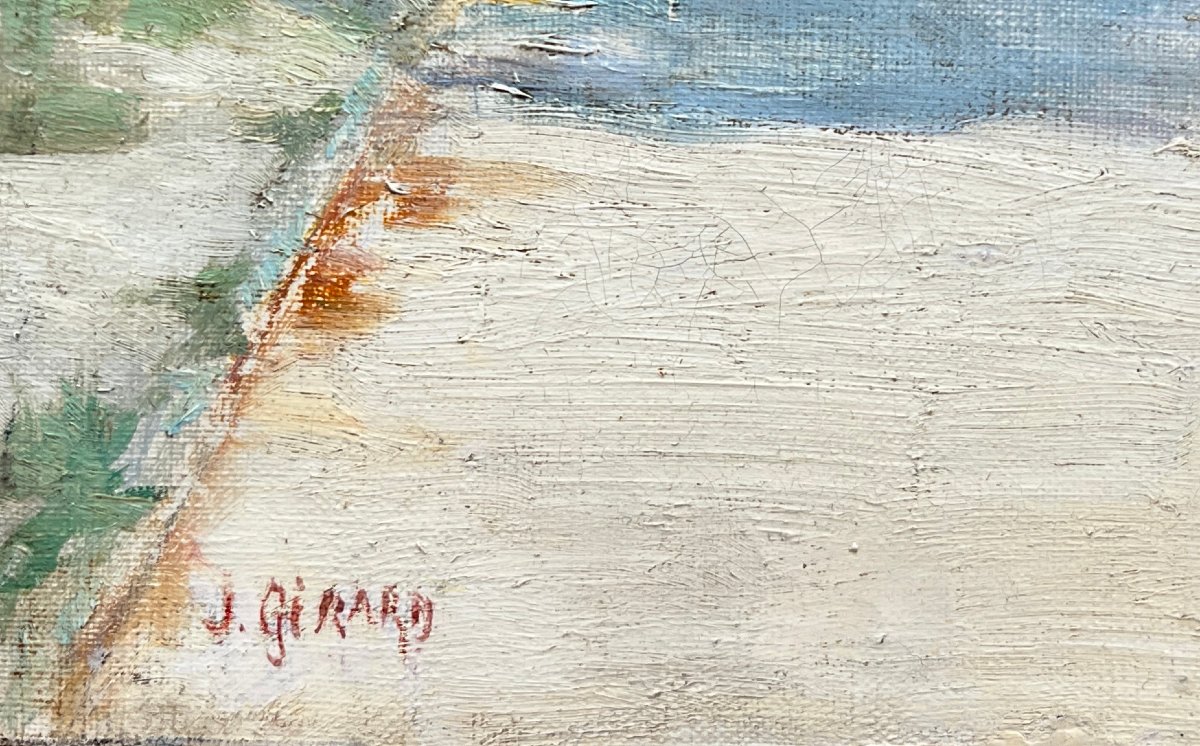 "entrance To A Village In The Dauphiné" By J. Girard-photo-4