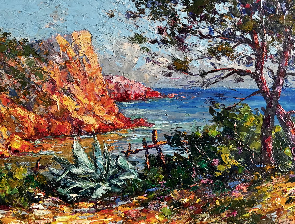 "esterel, The Red Rocks" By Paul Pierre Emiot-photo-3