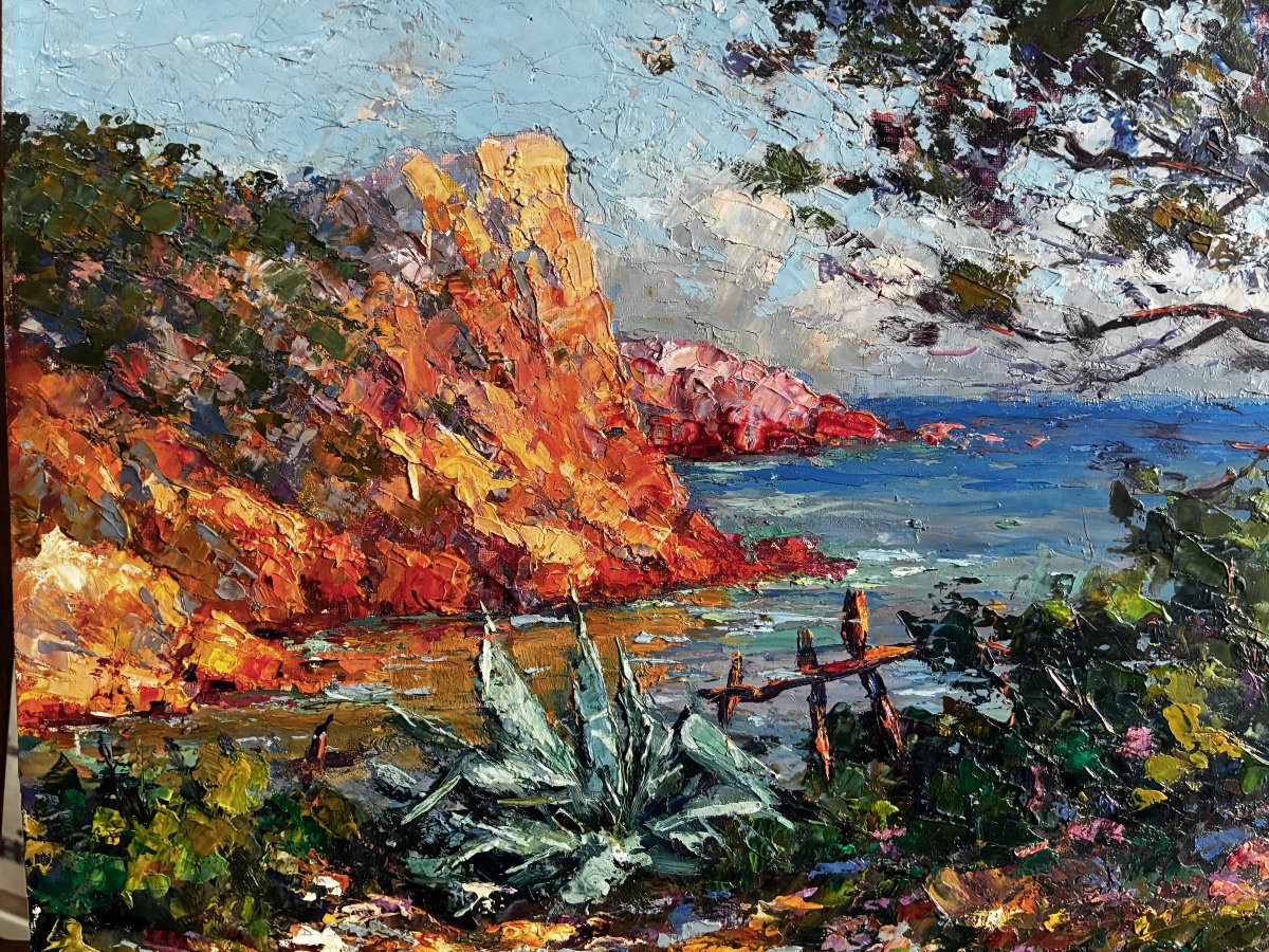"esterel, The Red Rocks" By Paul Pierre Emiot-photo-4