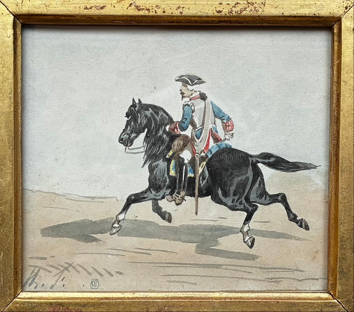 "cavalry Officer" Théodore Fort-photo-2