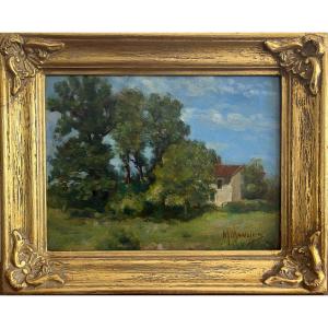 "Paysage de campagne" Marius Mangier