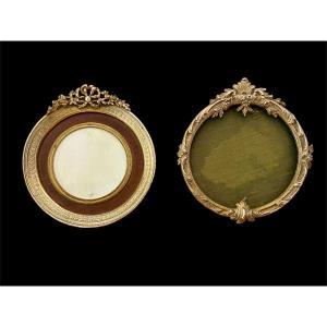 Set Of 2 Bronze Frames From The 19th Century