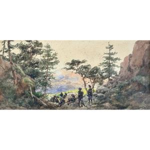 "the Alpine Hunters' Rest Stop" By Pierre Comba