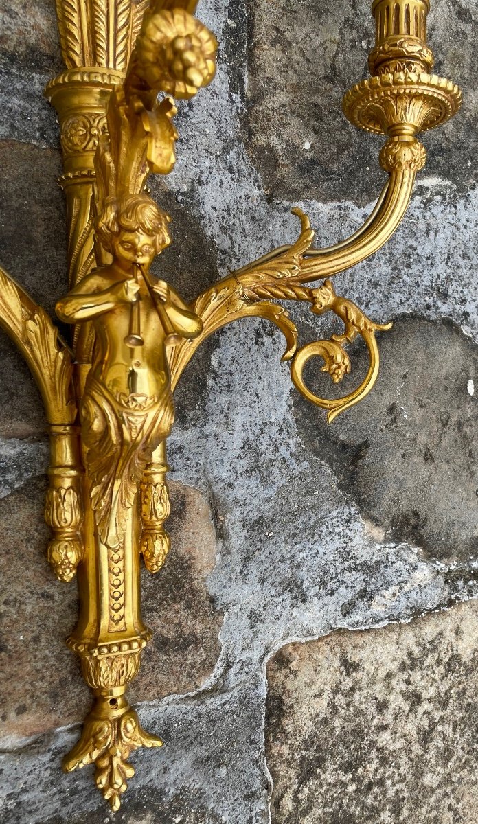Paire d'Appliques Louis XVI-photo-5