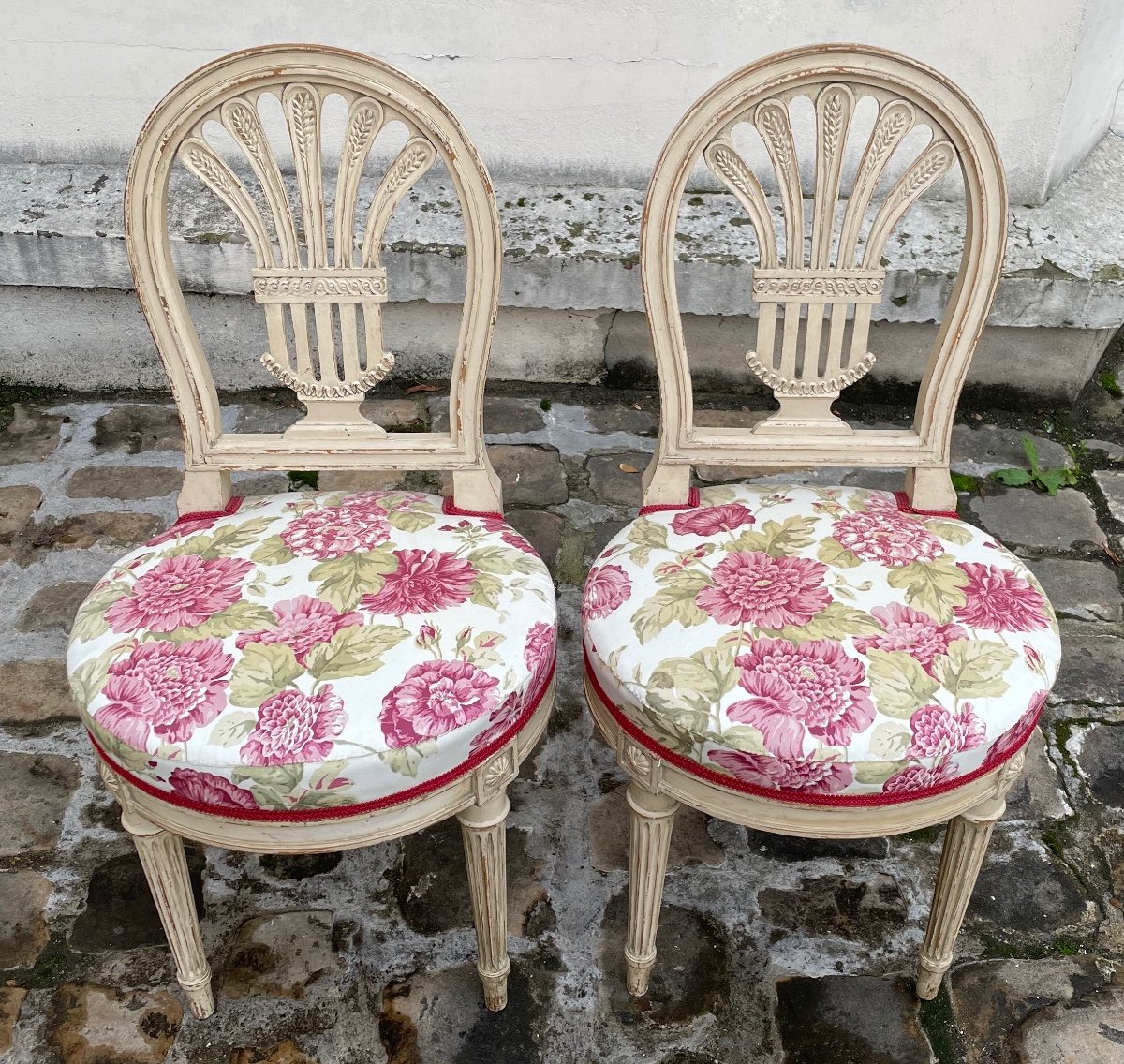 Pair Of Louis XVI Style Chairs-photo-2