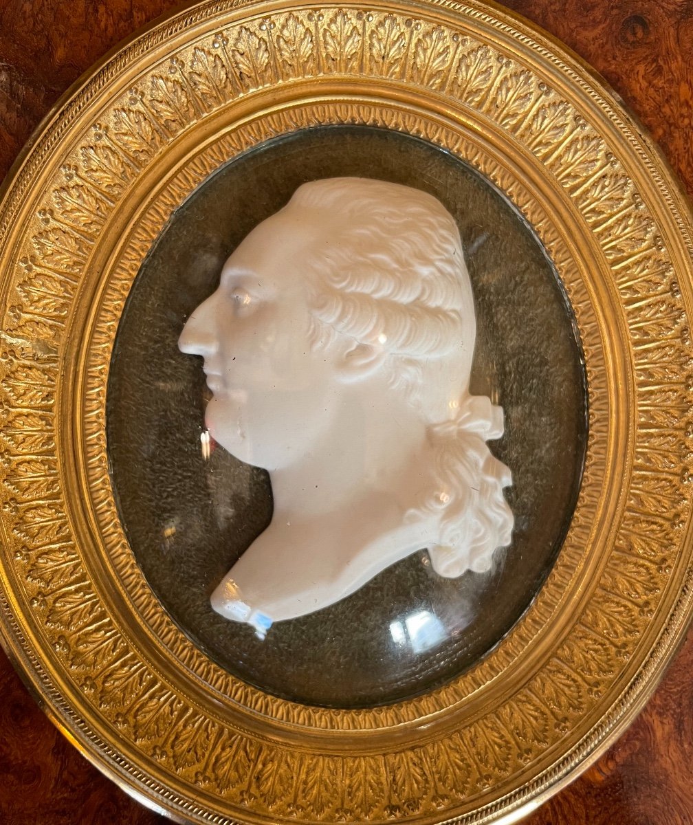 Louis XVI. Profil Gauche En Biscuit-photo-2