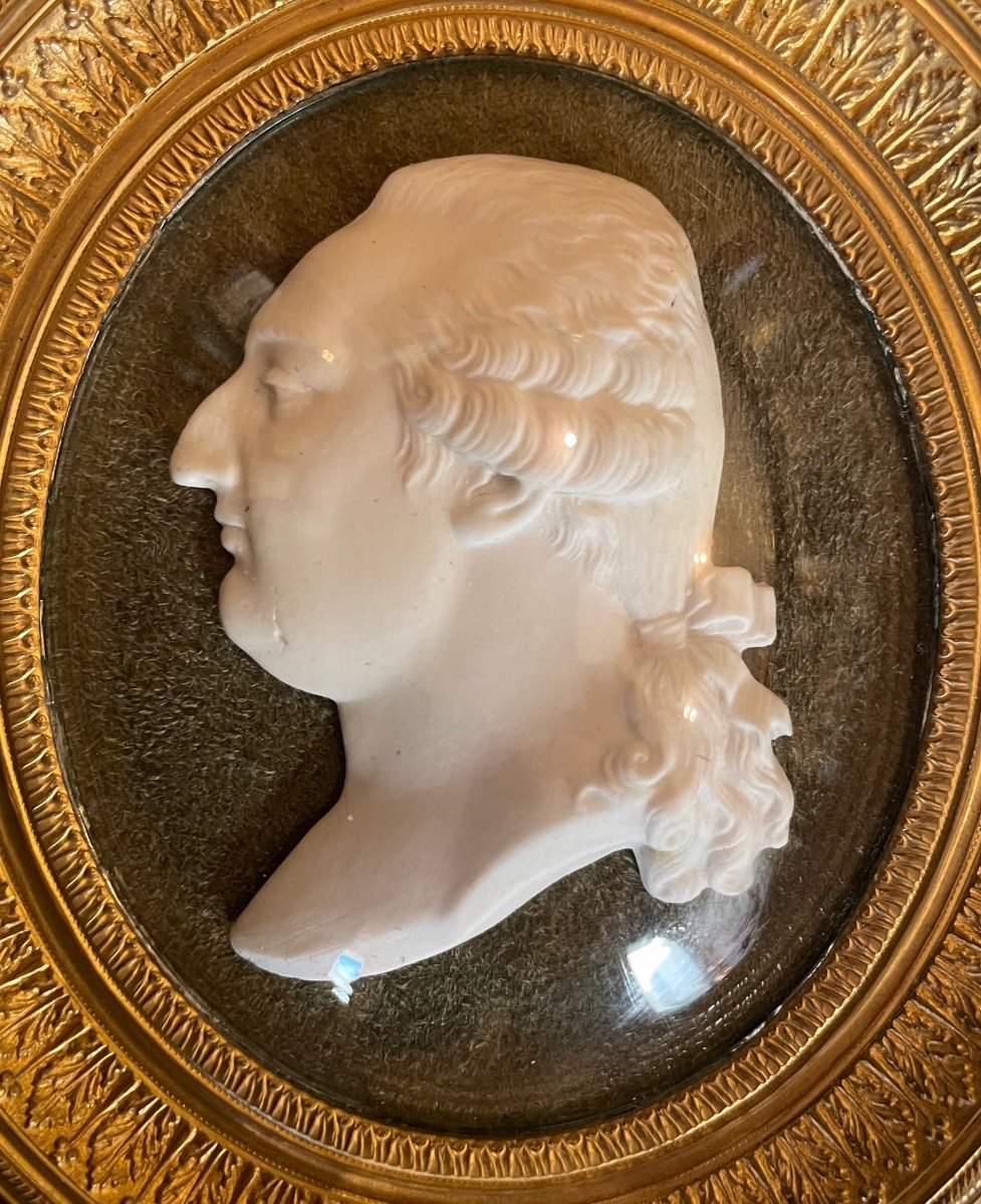 Louis XVI. Profil Gauche En Biscuit-photo-2