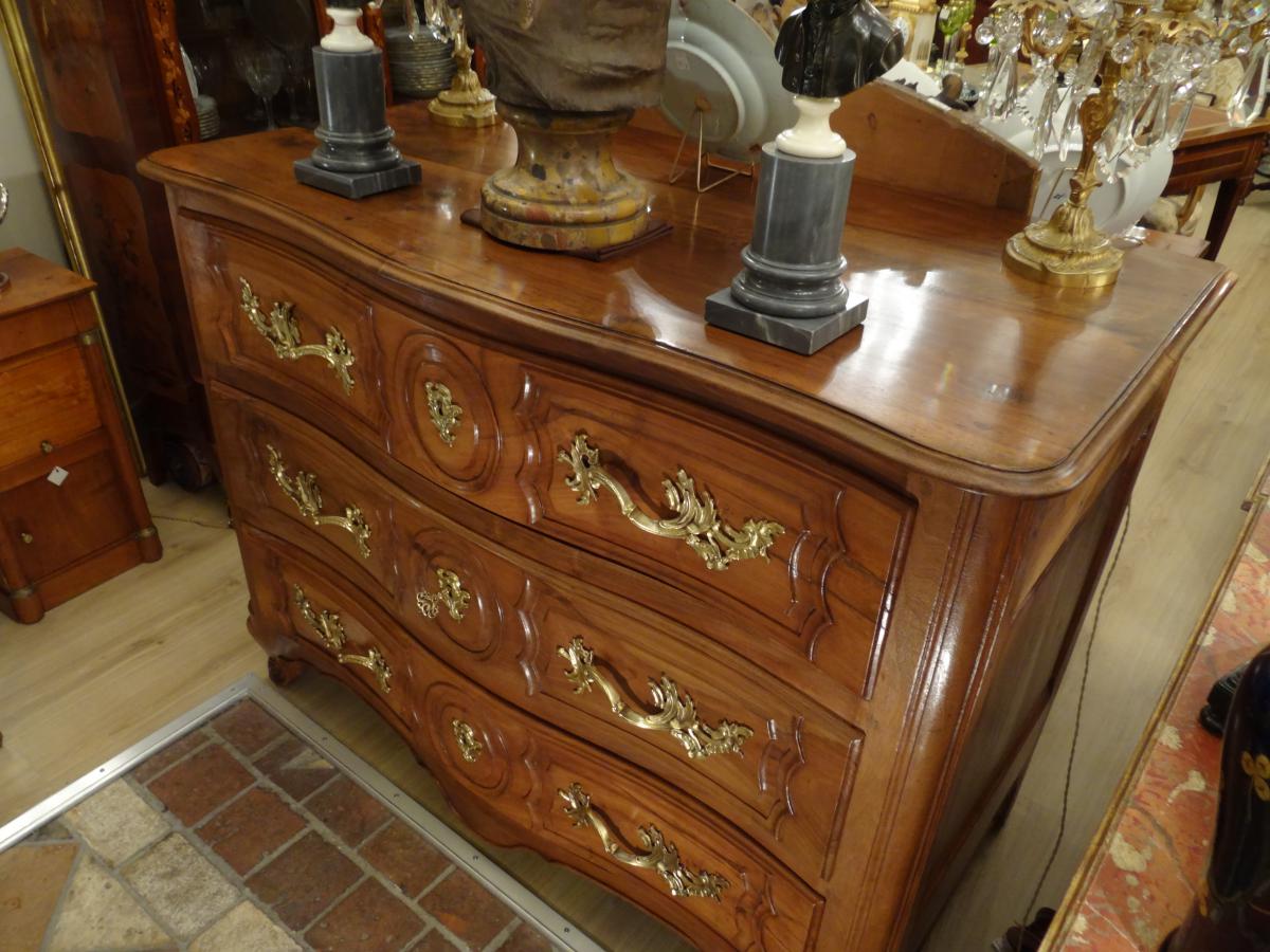 Antique Louis XV Commode Walnut Massif-photo-2