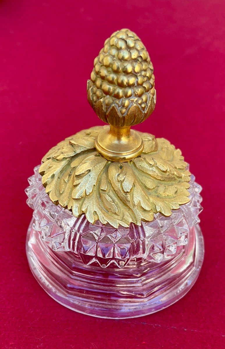 Pair Of Potpourri Vases In Baccarat Crystal And Gilt Bronze-photo-8